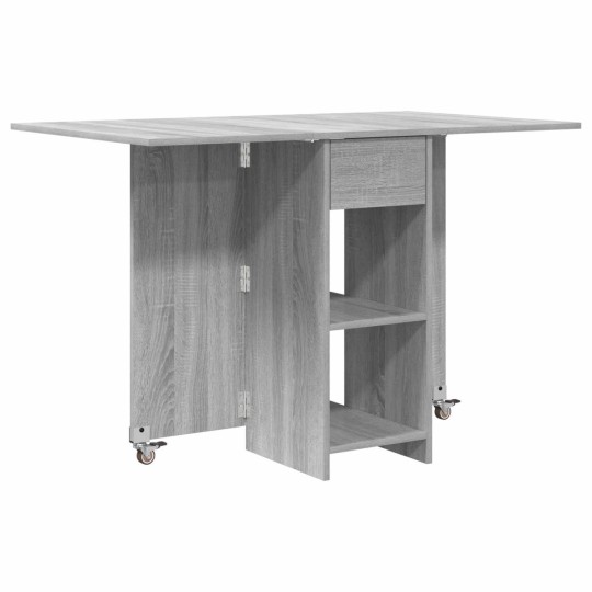 Сгъваема трапезна маса в стил Modern Minimalist, ЛПДЧ сив сонома, 115 x 70 см