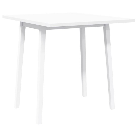 Сгъваема трапезна маса в стил Modern Minimalist, сгъваема, бяла каучукова дървесина масив, 90/45 x 75 см