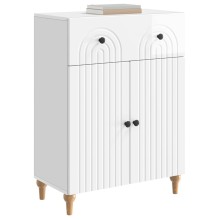 Шкаф ARCO с 2 врати и чекмедже, бял гланц, 66 x 34,5 x 90 см