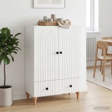 Шкаф ARCO с 2 врати и долно чекмедже, бял гланц, 66 x 34,5 x 95 см