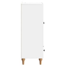 Шкаф ARCO с 2 врати и долно чекмедже, бял гланц, 66 x 34,5 x 95 см