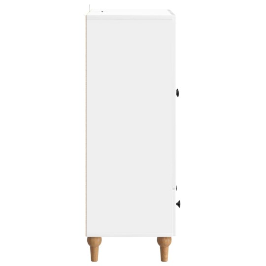 Шкаф ARCO с 2 врати и долно чекмедже, бял гланц, 66 x 34,5 x 95 см