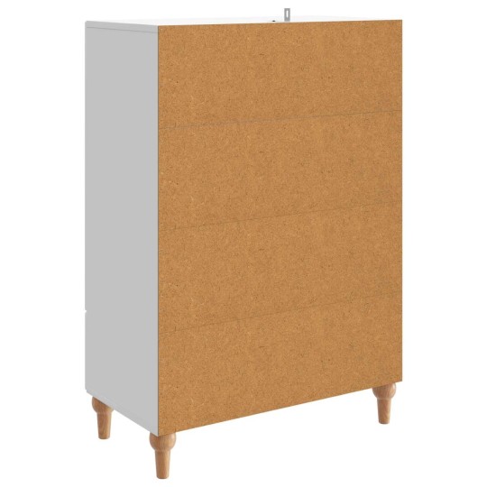 Шкаф ARCO с 2 врати и долно чекмедже, бял гланц, 66 x 34,5 x 95 см