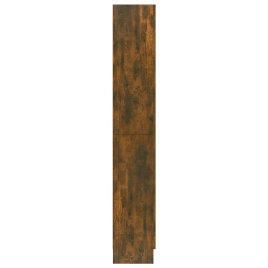 Шкаф витрина AVORA, опушен дъб, 82,5 x 30,5 x 185 см