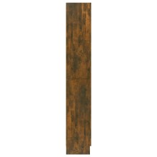 Шкаф витрина AVORA, опушен дъб, 82,5 x 30,5 x 185 см