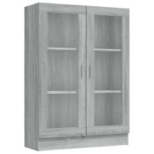 Шкаф витрина AVORA, сив дъб сонома, 82,5 x 30,5 x 115 см