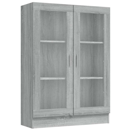 Шкаф витрина AVORA, сив дъб сонома, 82,5 x 30,5 x 115 см
