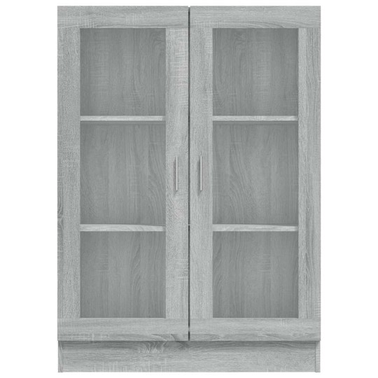 Шкаф витрина AVORA, сив дъб сонома, 82,5 x 30,5 x 115 см