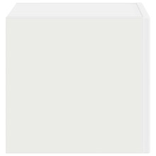 Стенен ТВ шкаф LINEA с вертикално фрезован фронт, бял, 39 x 31 x 29,5 см