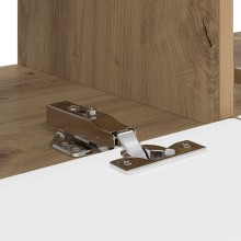 Стенен ТВ шкаф LINEA с вертикално фрезован фронт, дъб артизан, 78,5 x 30 x 29,5 см