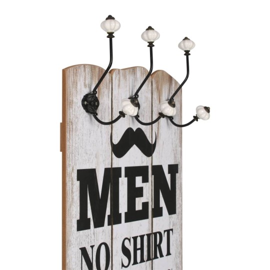 Стенна закачалка FUN с 6 куки MEN LADIES, 120 x 40 см