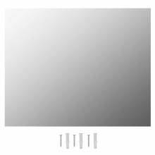 Стенно огледало без рамка с 8 регулируеми LED крушки 80 x 60 см
