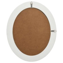 Стенно огледало с бяла барокова рамка от масивно дърво 50 x 60 см