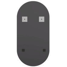 Стенно овално огледало без рамка 40 x 20 см