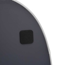 Стенно овално огледало с фина сребриста рамка 80 x 50 см