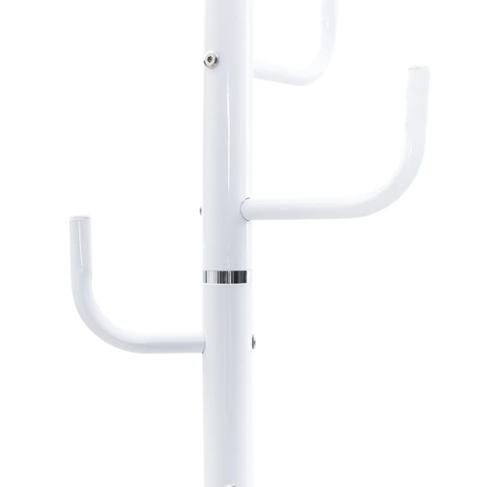 Стояща закачалка HOOK, бяла, ⌀ 37 см, височина 183 см