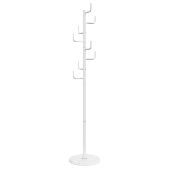 Стояща закачалка HOOK, бяла, ⌀ 37 см, височина 183 см