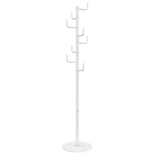 Стояща закачалка HOOK, бяла, ⌀ 37 см, височина 183 см
