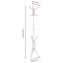 Стояща закачалка LOOP, бяла, ⌀ 40 см, височина 176 см