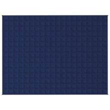 Тежко одеяло синьо 152x203 см 7 кг