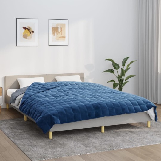 Тежко одеяло синьо 220x230 см 11 кг