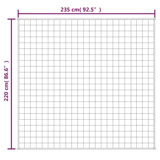 Тежко одеяло синьо 220x235 см 11 кг