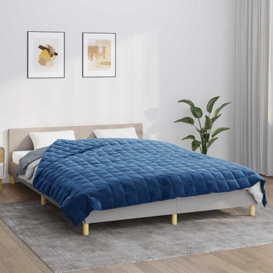Тежко одеяло синьо 220x235 см 11 кг