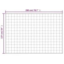 Тежко одеяло сиво 137x200 см 10 кг