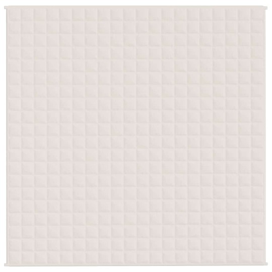 Тежко одеяло светлокремаво 200x200 см 9 кг
