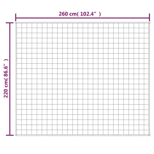 Тежко одеяло светлокремаво 220x260 см 11 кг
