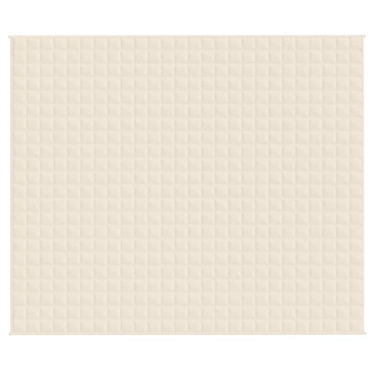 Тежко одеяло светлокремаво 220x260 см 11 кг