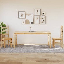 Трапезна маса Corona в стил Rustic, чамова дървесина масив с меденовосъчен финиш, 180 x 90 см