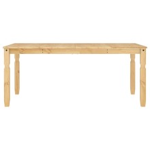 Трапезна маса Corona в стил Rustic, чамова дървесина масив с меденовосъчен финиш, 180 x 90 см