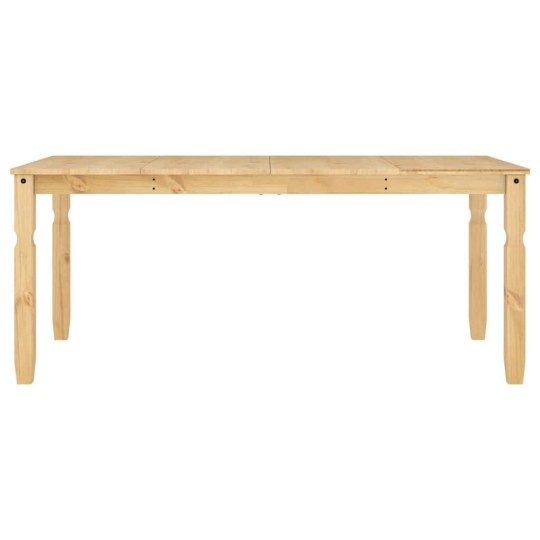 Трапезна маса Corona в стил Rustic, чамова дървесина масив с меденовосъчен финиш, 180 x 90 см