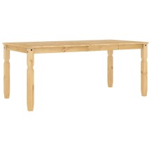 Трапезна маса Corona в стил Rustic, чамова дървесина масив с меденовосъчен финиш, 180 x 90 см