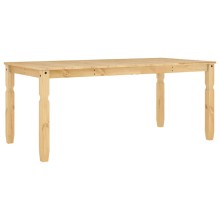 Трапезна маса Corona в стил Rustic, чамова дървесина масив с меденовосъчен финиш, 180 x 90 см
