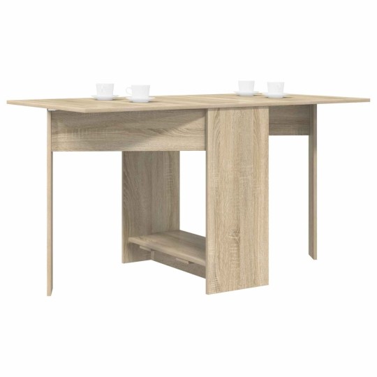Трапезна маса в стил Modern Minimalist, сгъваема, ЛПДЧ дъб сонома, 138 x 70 см