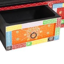 ТВ шкаф JAIPUR от масивна мангова дървесина, многоцветен, 100 x 30 x 24 см