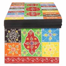 ТВ шкаф JAIPUR от масивна мангова дървесина, многоцветен, 100 x 30 x 24 см