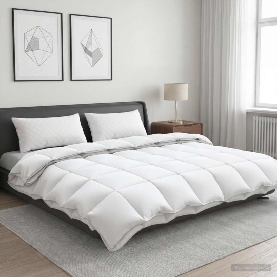 Зимен комплект Fulda Extra Warm Family със завивка и 2 възглавници с пълнеж от 90% гъши пух, 310 г/м², 3 части
