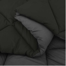 Зимна двулицева олекотена завивка Color Comfort с полиестерен пълнеж, 300 г/м², в черно и антрацит