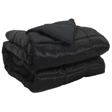 Зимна олекотена завивка Silky Comfort с полиестерен пълнеж, 300 г/м², черна