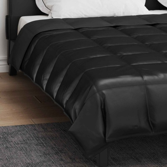 Зимна олекотена завивка Silky Comfort с полиестерен пълнеж, 300 г/м², черна
