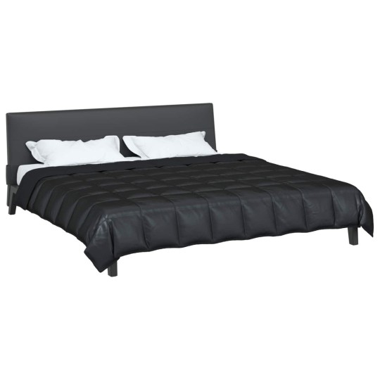 Зимна олекотена завивка Silky Comfort с полиестерен пълнеж, 300 г/м², черна