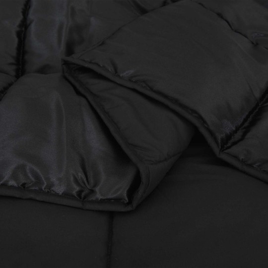 Зимна олекотена завивка Silky Comfort с полиестерен пълнеж, 300 г/м², черна