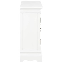 Бюфет от масивна борова дървесина и МДФ, бял, 70 x 28 x 70 см