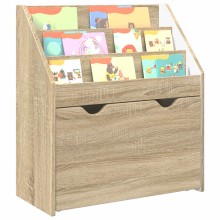 Детска етажерка за книги с чекмедже, с декор дъб сонома, 60 x 29,5 x 69 см