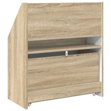 Детска етажерка за книги с чекмедже, с декор дъб сонома, 60 x 29,5 x 69 см