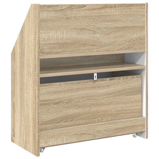 Детска етажерка за книги с чекмедже, с декор дъб сонома, 60 x 29,5 x 69 см