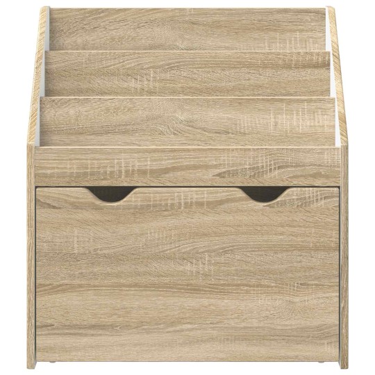 Детска етажерка за книги с чекмедже, с декор дъб сонома, 60 x 29,5 x 69 см